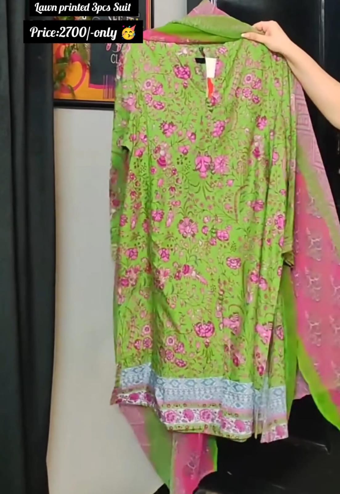 Premium Lawn 3-Piece Suit for Women