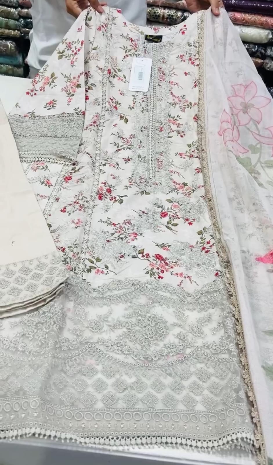 Elegant Embroidered 3-Piece Suit