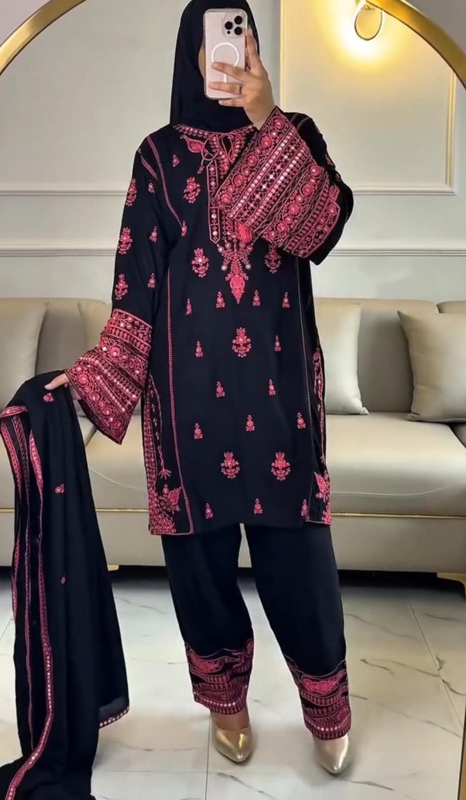 New Summer Embroidered 3-Piece Suit