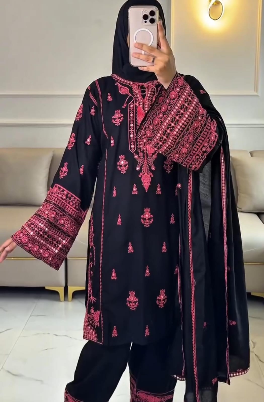 New Summer Embroidered 3-Piece Suit