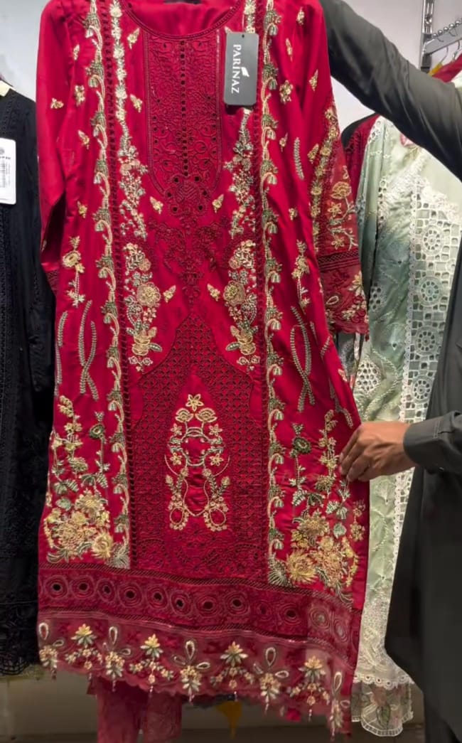 New Embroidered 3-Piece Suit for Women
