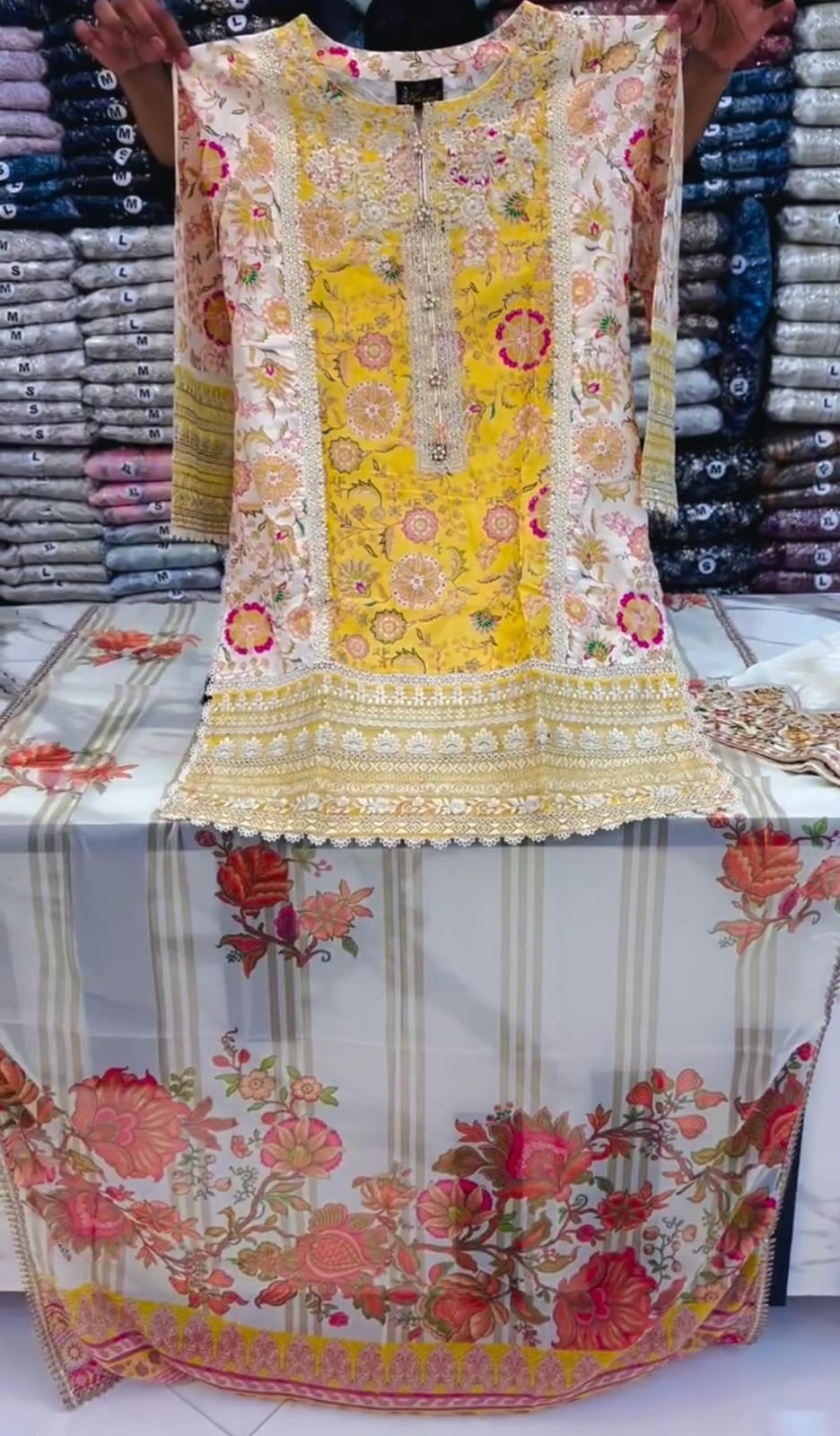 Premium Embroidered 3-Piece Suit for Women
