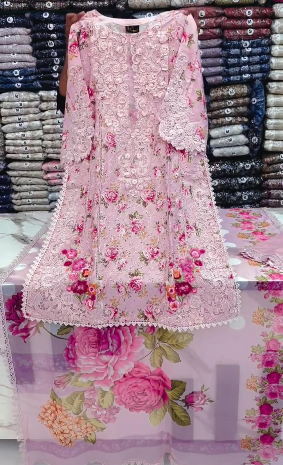 Premium Embroidered 3-Piece Suit for Women