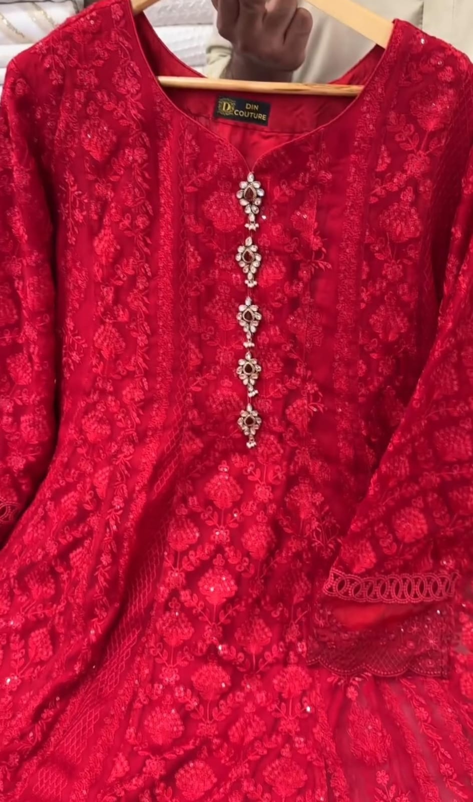 Women Embroidery 3pcs Set – Wedding Wear 👑