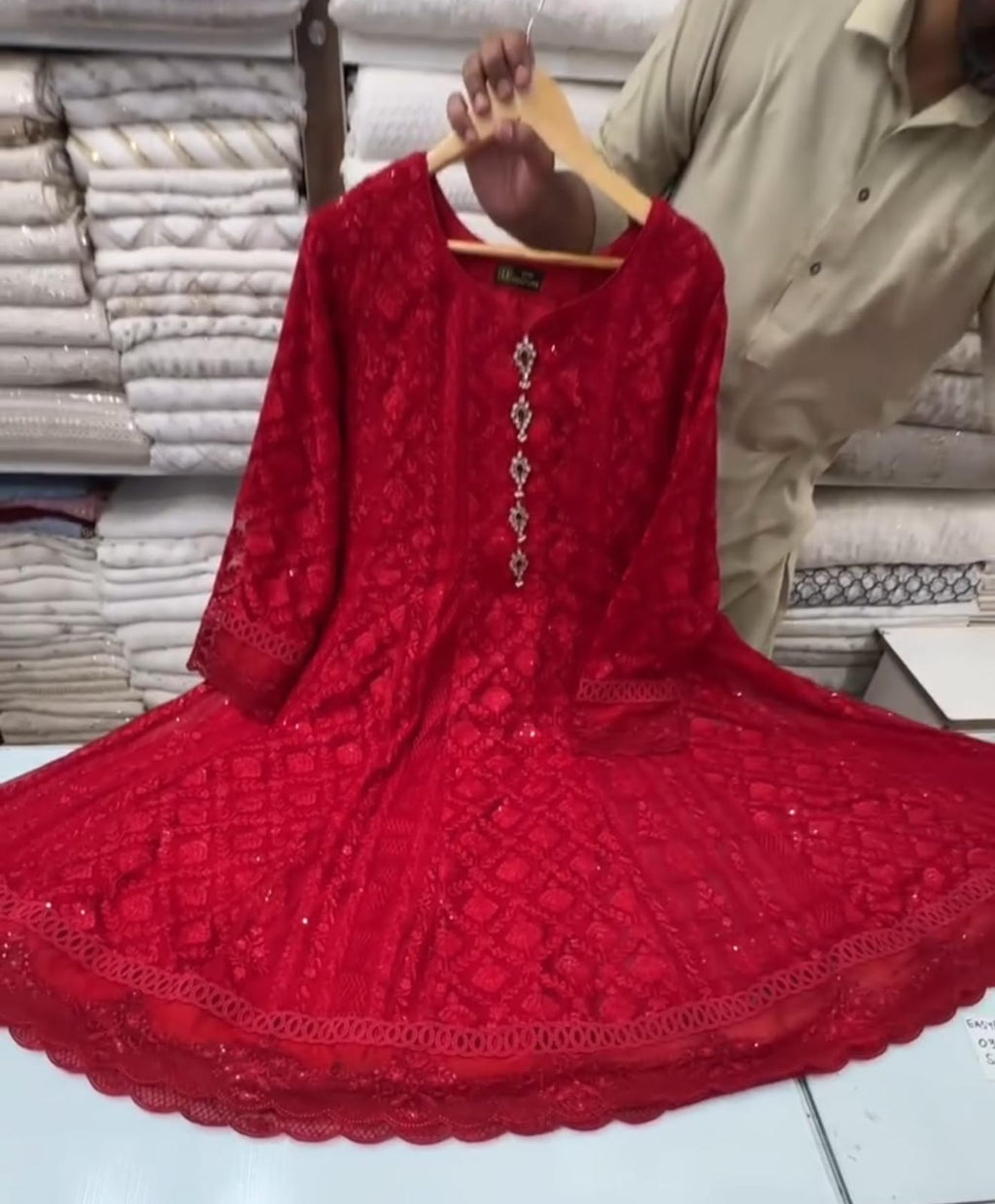 Women Embroidery 3pcs Set – Wedding Wear 👑