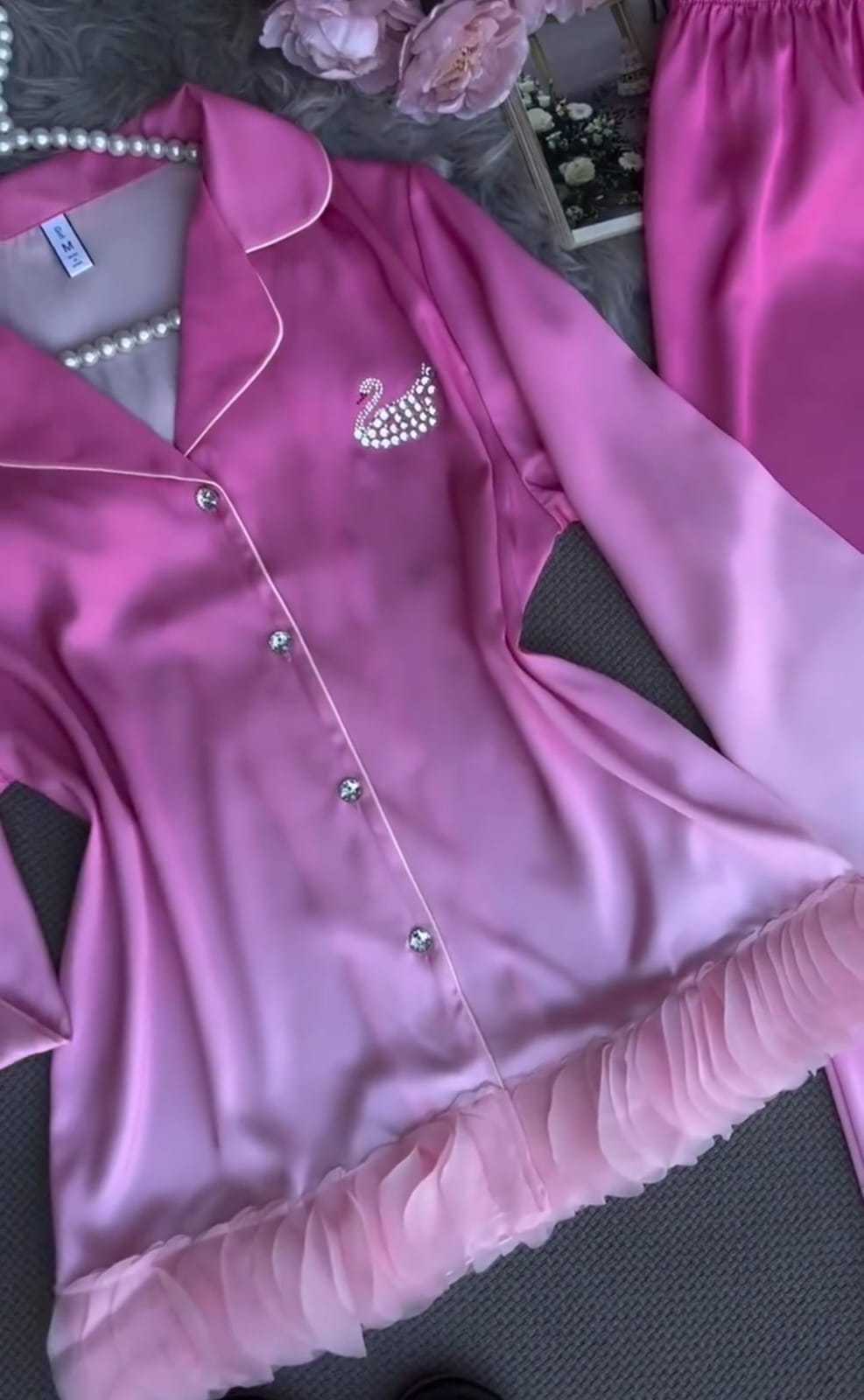 Women’s Night Suit with Matching Slippers