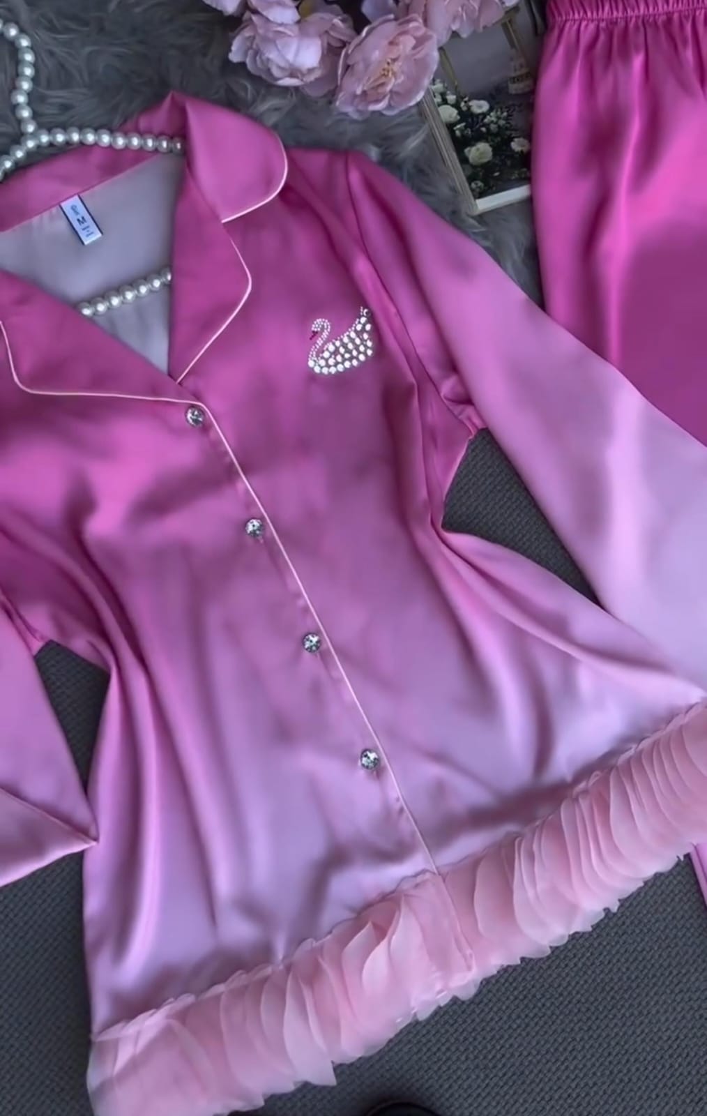 Women’s Night Suit with Matching Slippers
