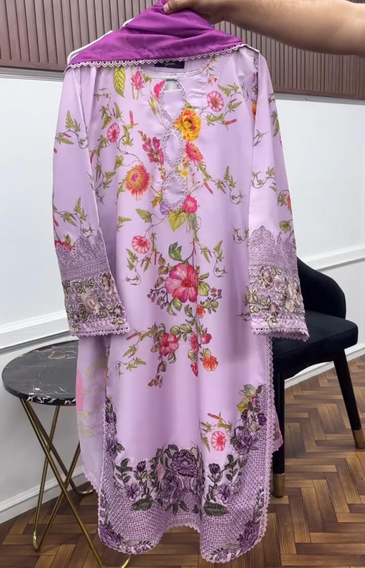 Summer Lawn Embroidery 3-Piece Suit 🌸