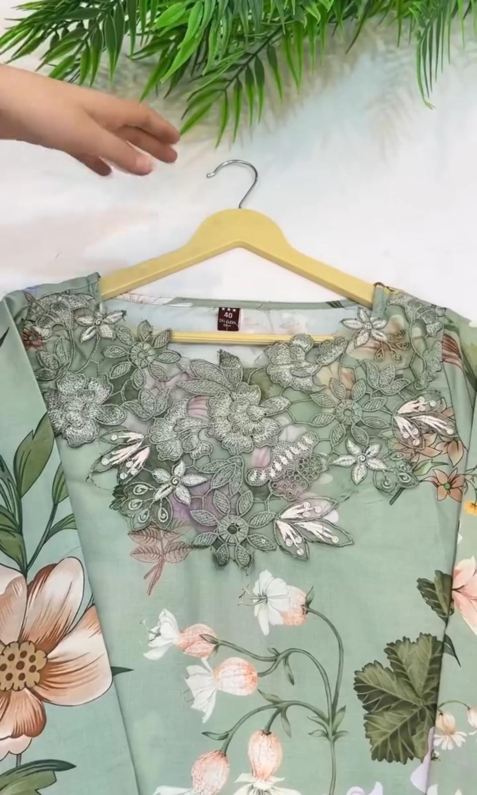 Trendy Embroidery 3pcs Suit For Women