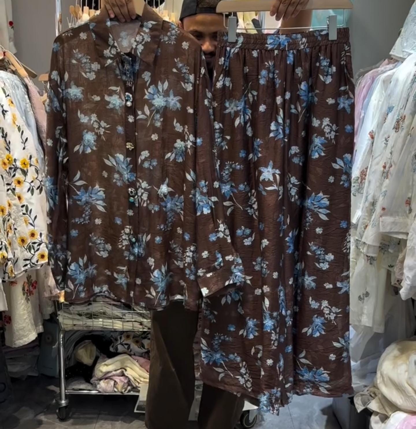 Beautiful Embroidered Shirt with Plazo Set 🌸