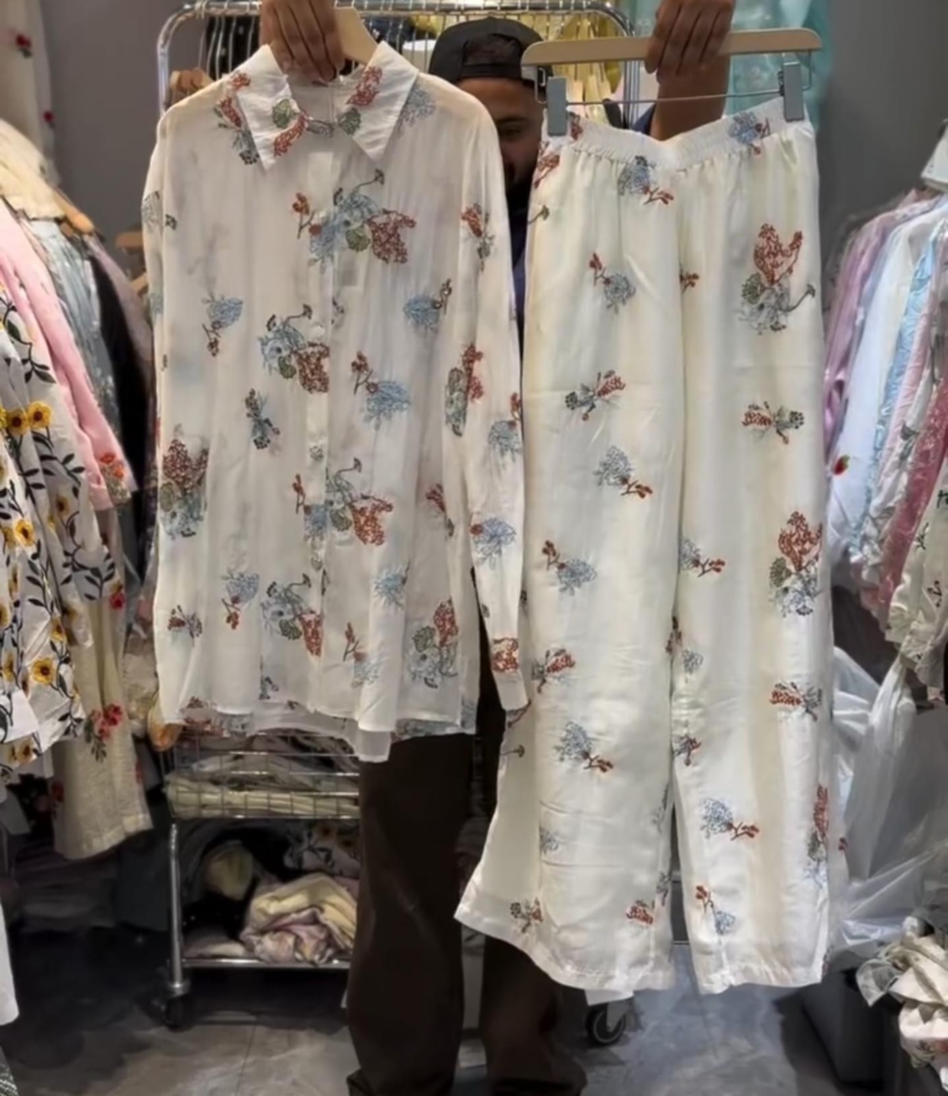 Beautiful Embroidered Shirt with Plazo Set 🌸