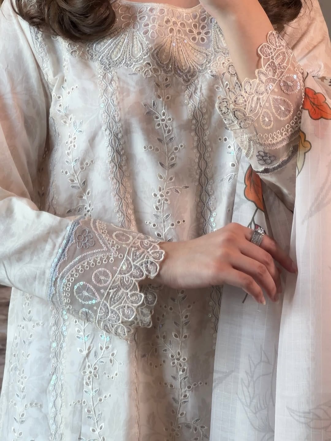 Luxury Chikankari 3-Piece Suit for Women ✨