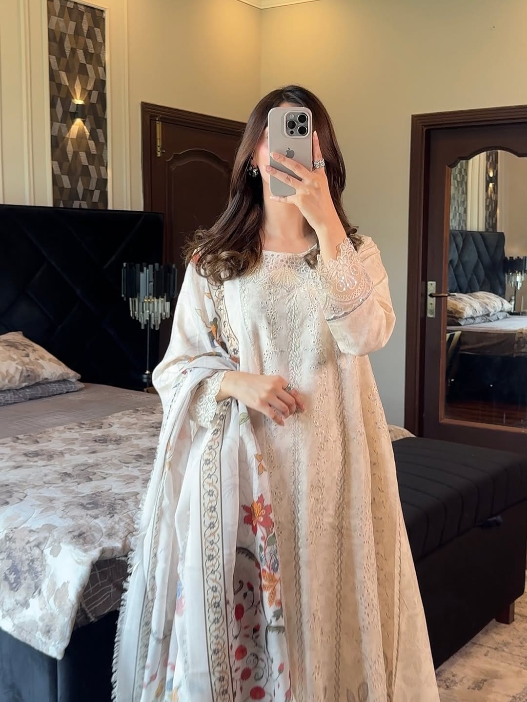 Luxury Chikankari 3-Piece Suit for Women ✨