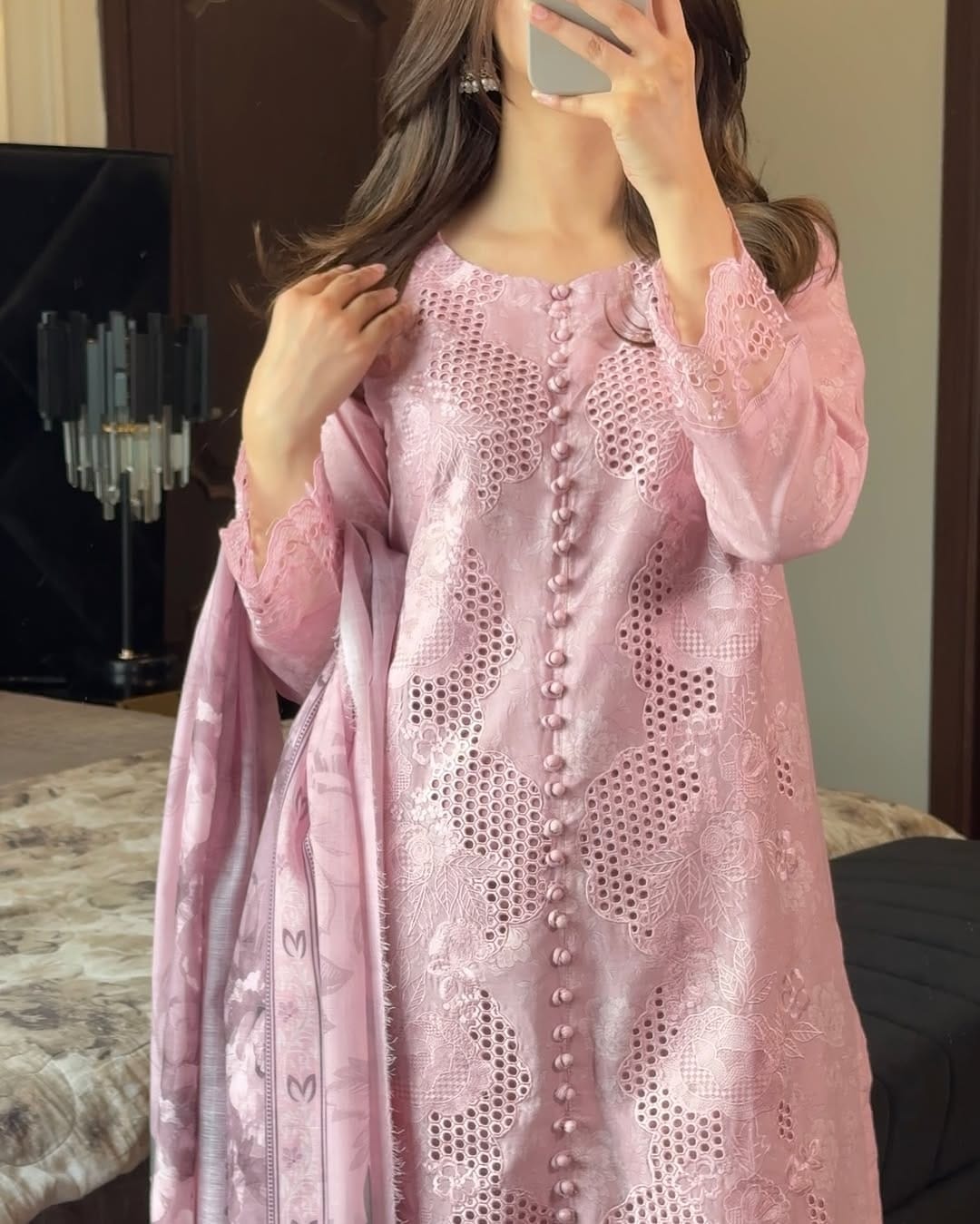 Luxury Chikankari 3-Piece Suit for Women ✨