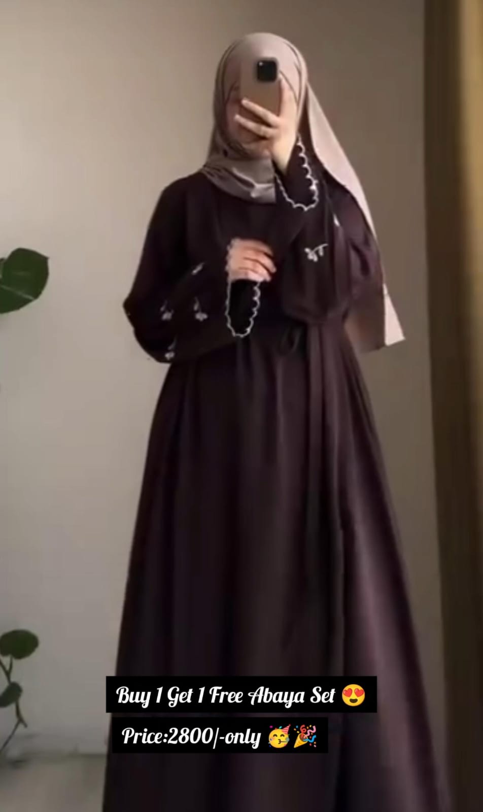 Buy 1 Get 1 FREE Abaya Set for Women! 🔥