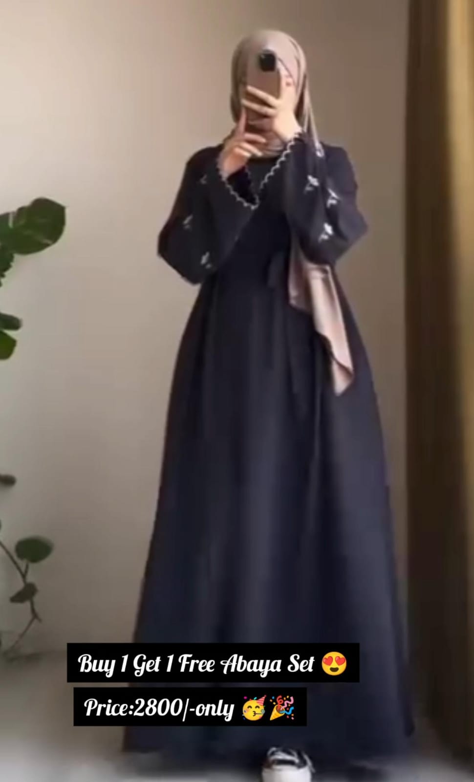 Buy 1 Get 1 FREE Abaya Set for Women! 🔥