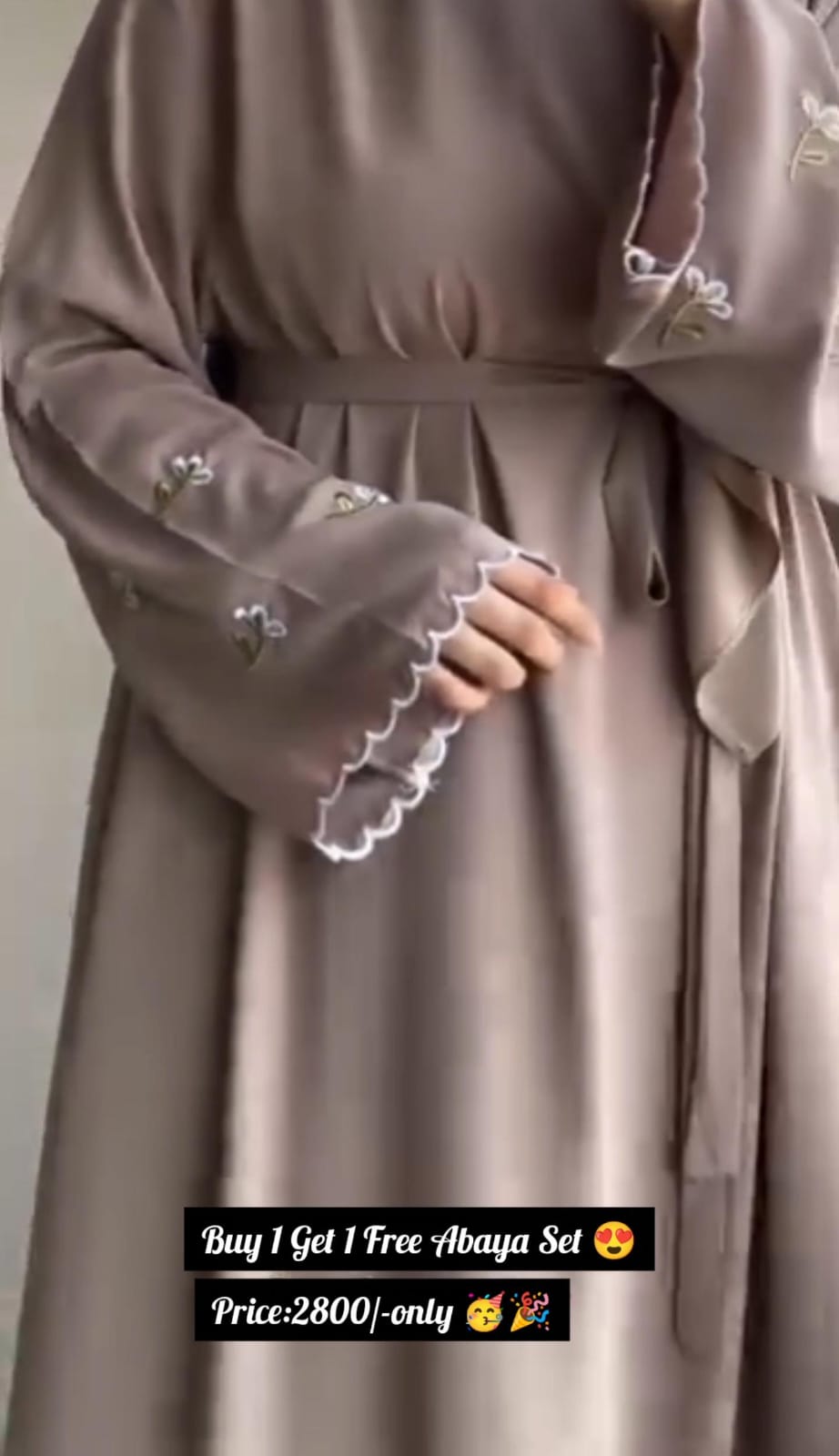 Buy 1 Get 1 FREE Abaya Set for Women! 🔥