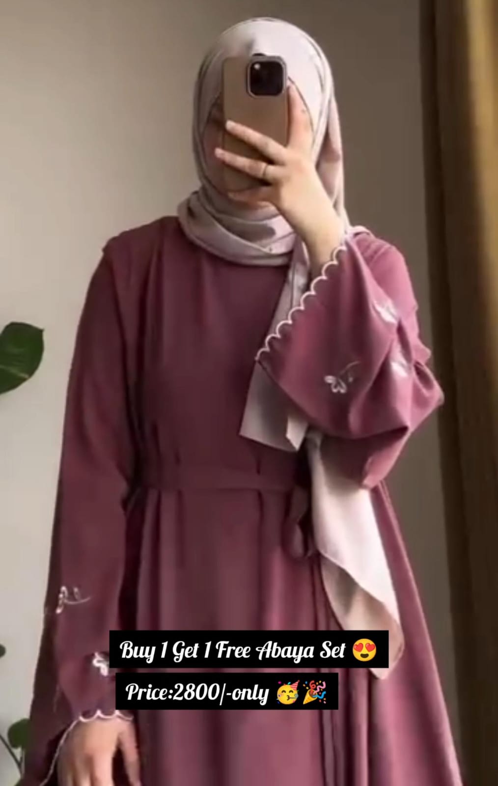 Buy 1 Get 1 FREE Abaya Set for Women! 🔥