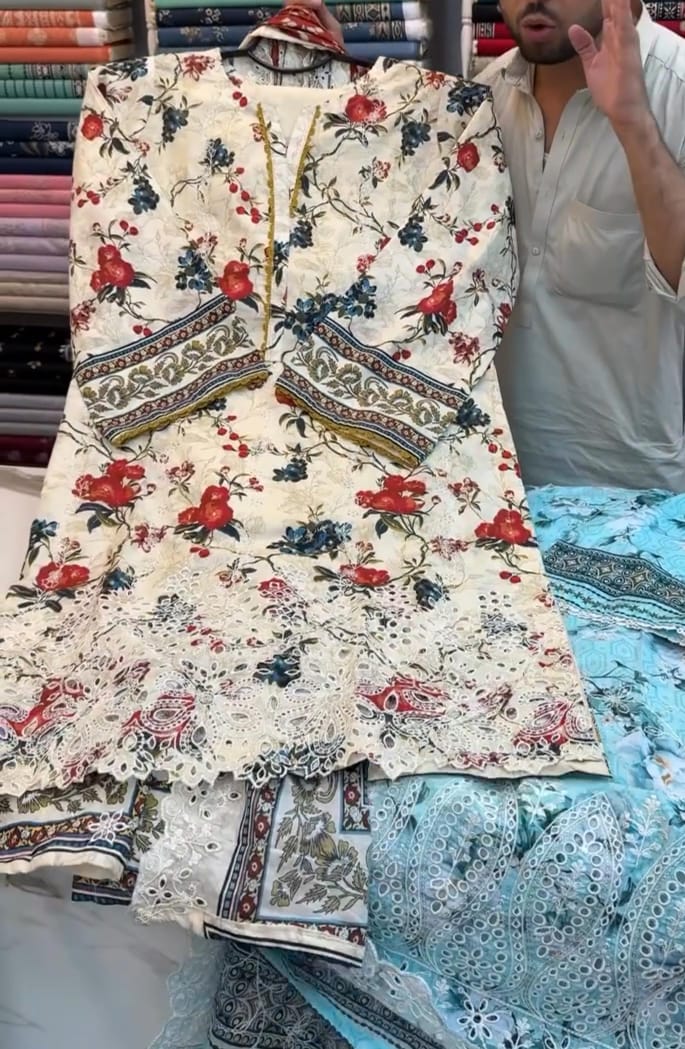 Women's Embroidered 3-Piece Summer Suit ✨