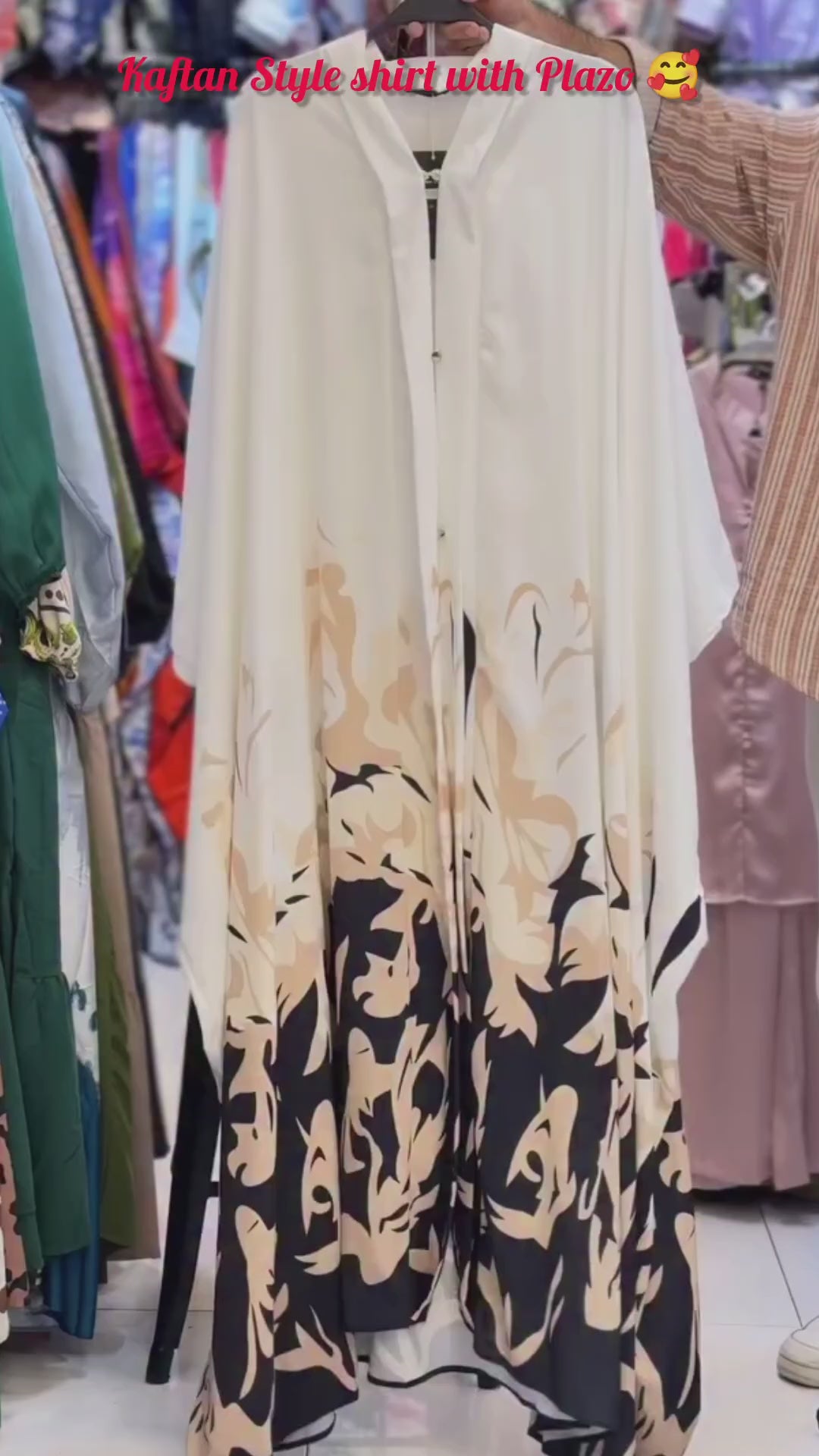 Kaftan Style Shirt with Plazo