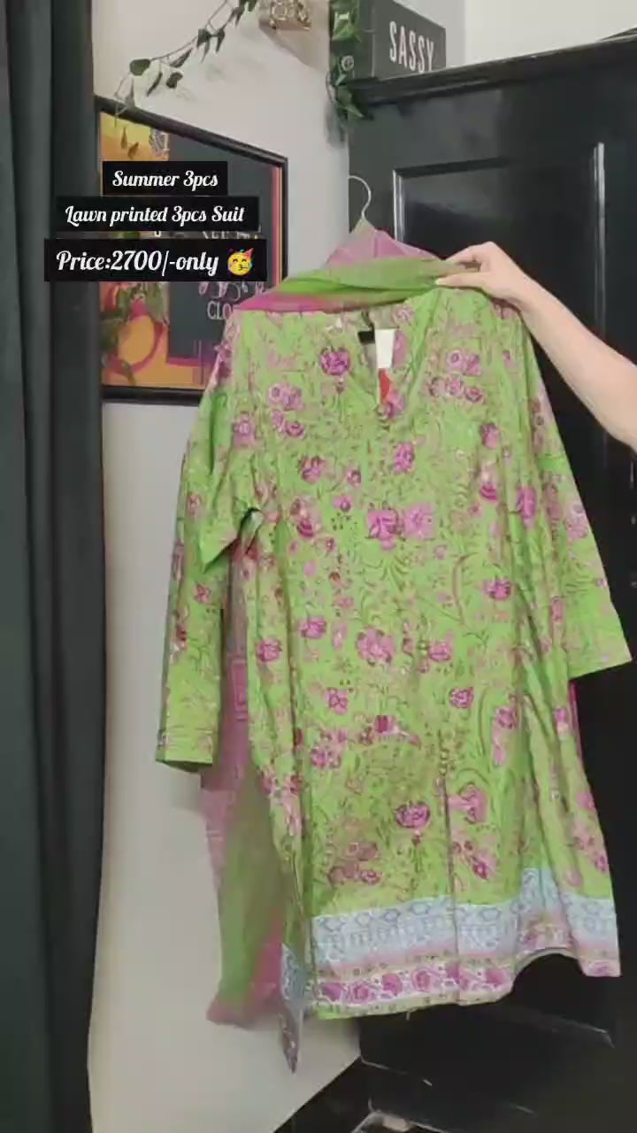 Premium Lawn 3-Piece Suit for Women