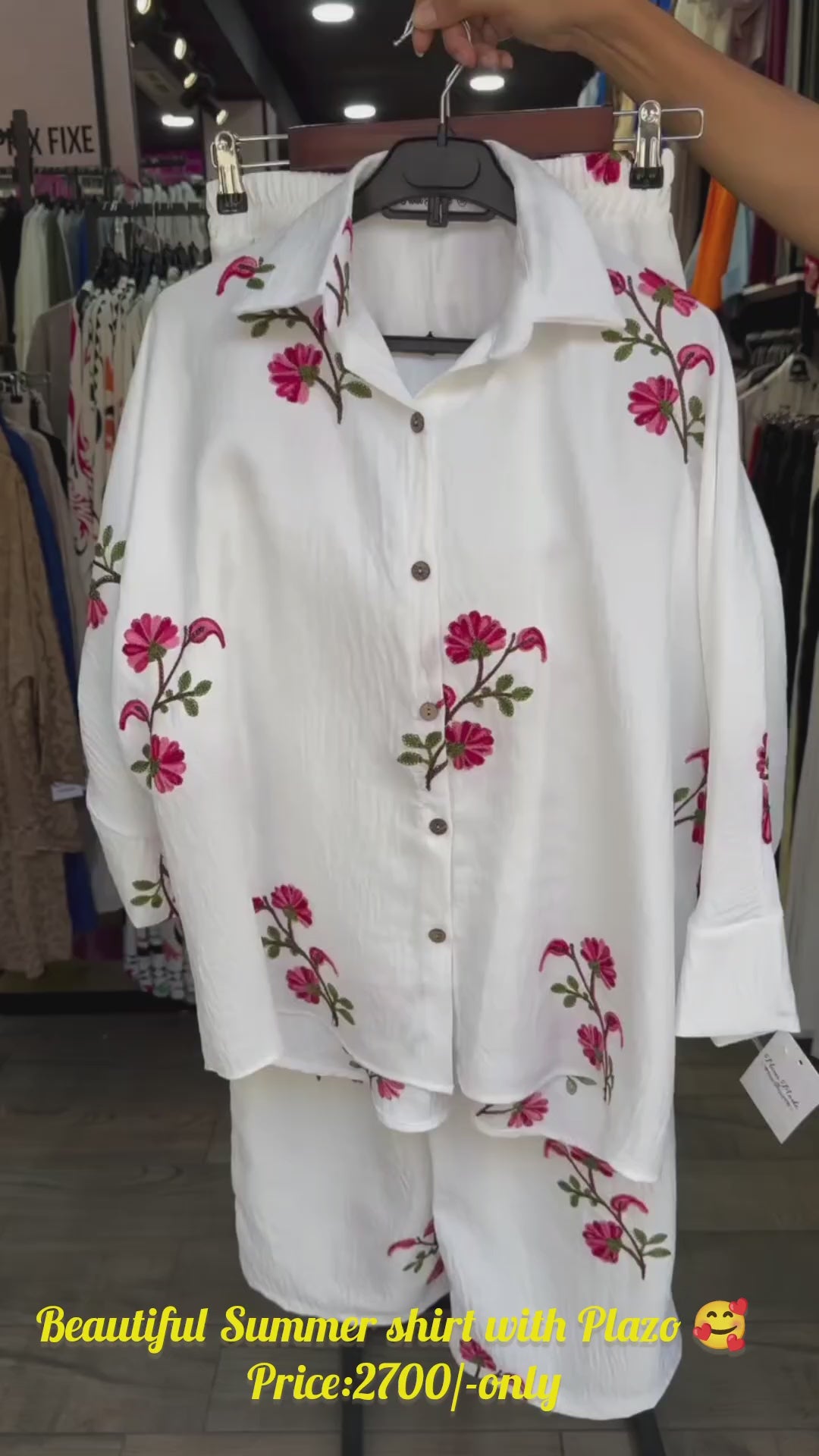 Summer Set Shirt &amp; Plazo for Women ☀️