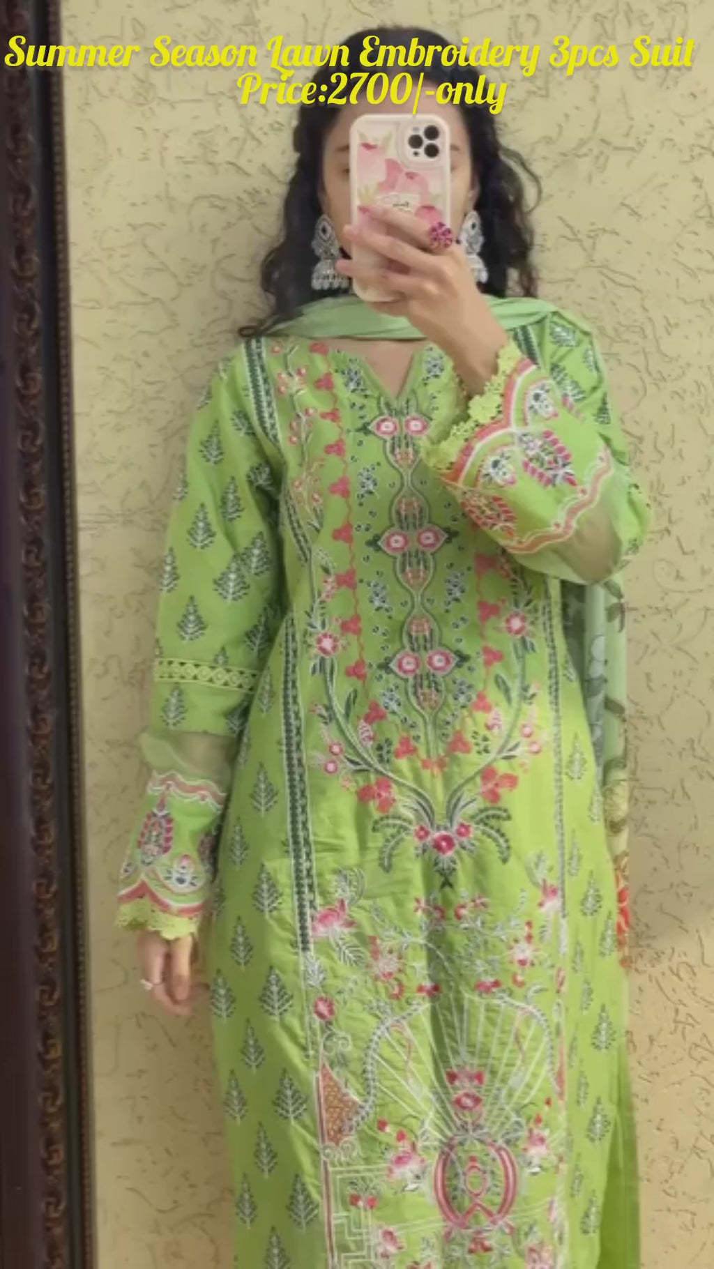 Lawn Embroidered 3-Piece Suit for Women 🌸