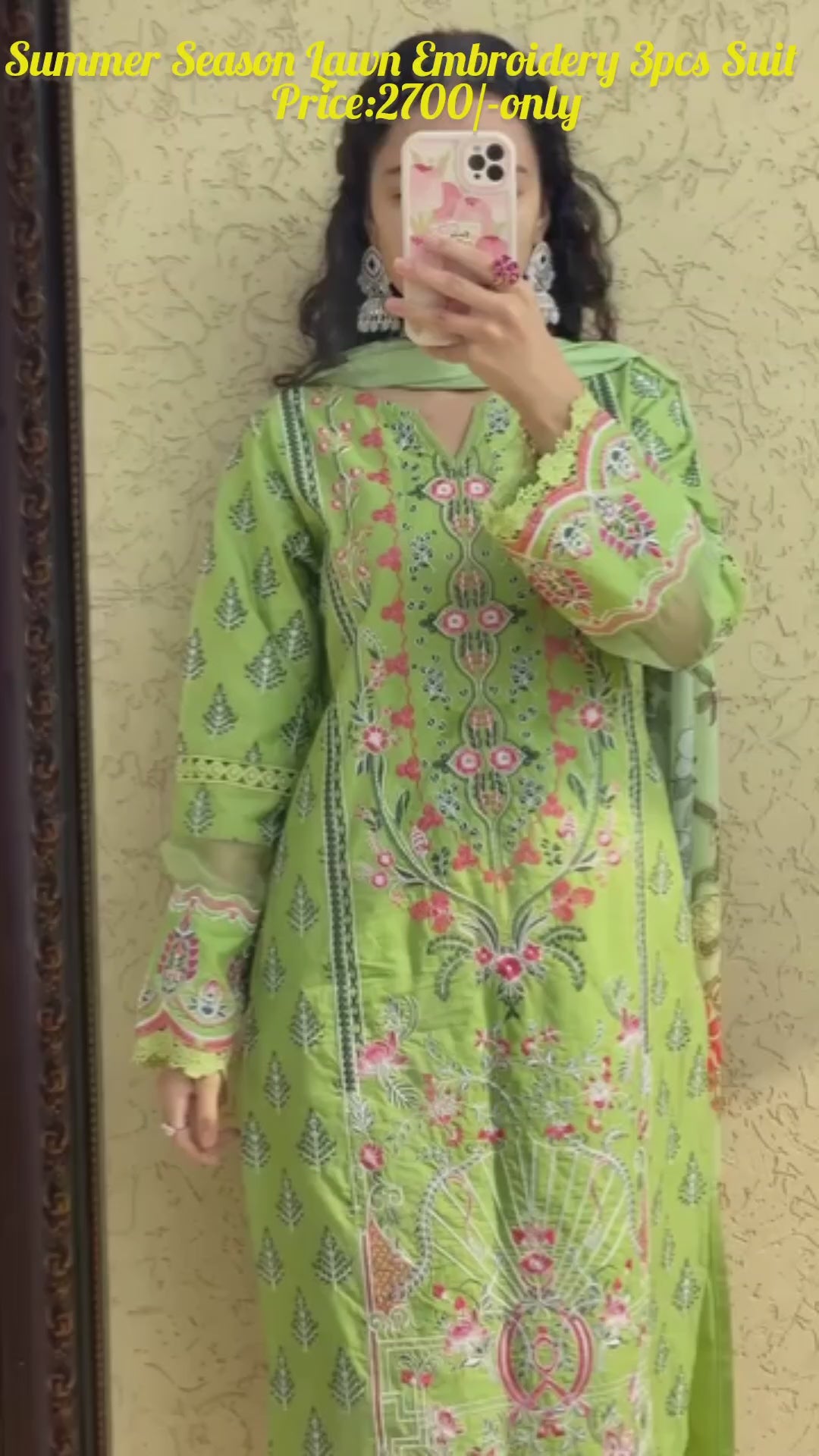 Lawn Embroidered 3-Piece Suit for Women 🌸