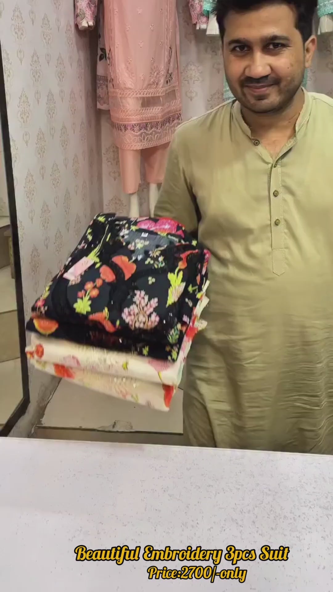 Embroidered 3-Piece Suit for Women 🌸