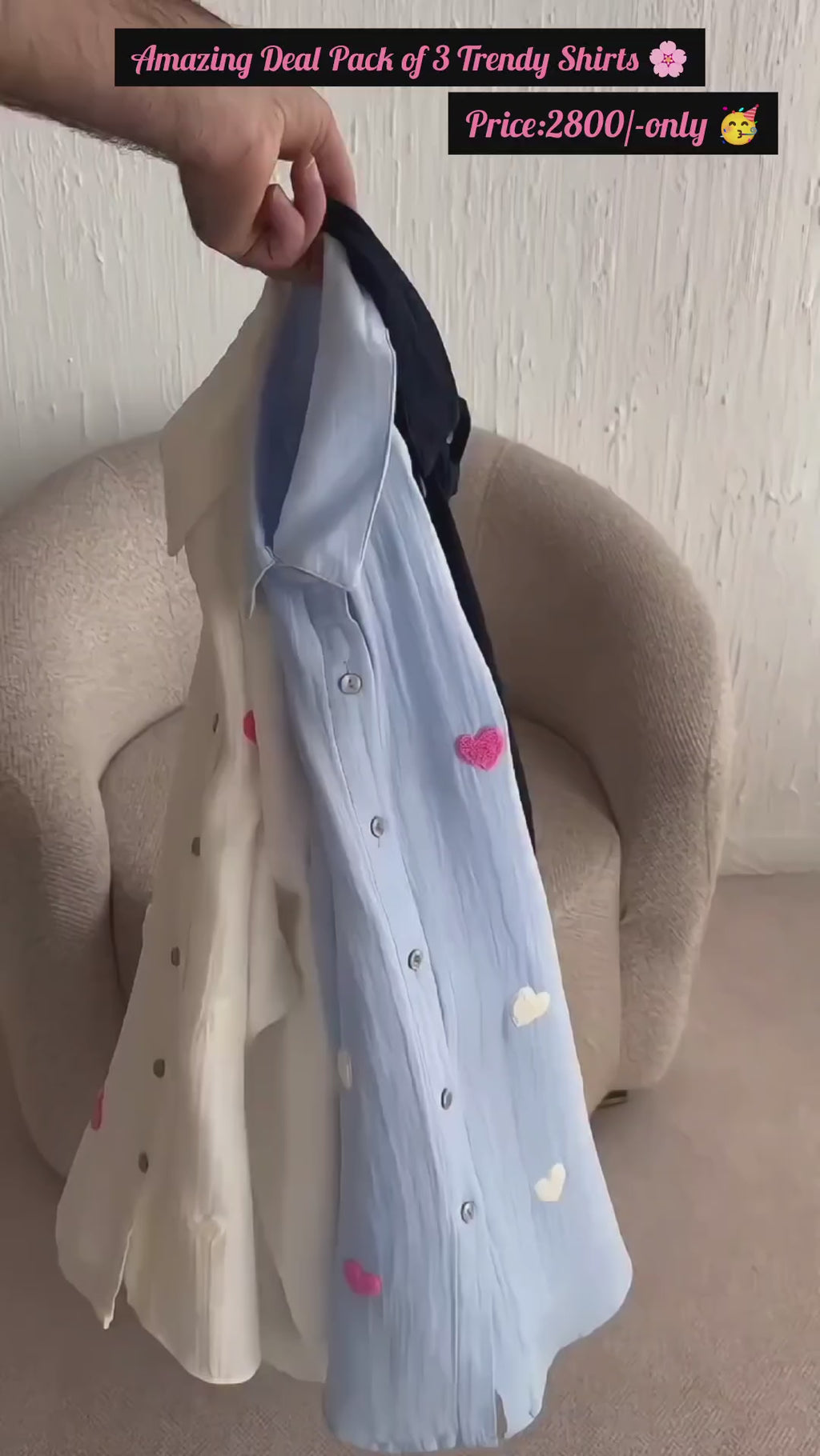 Deal Pack: 3 Trendy Shirts for Women 🔥