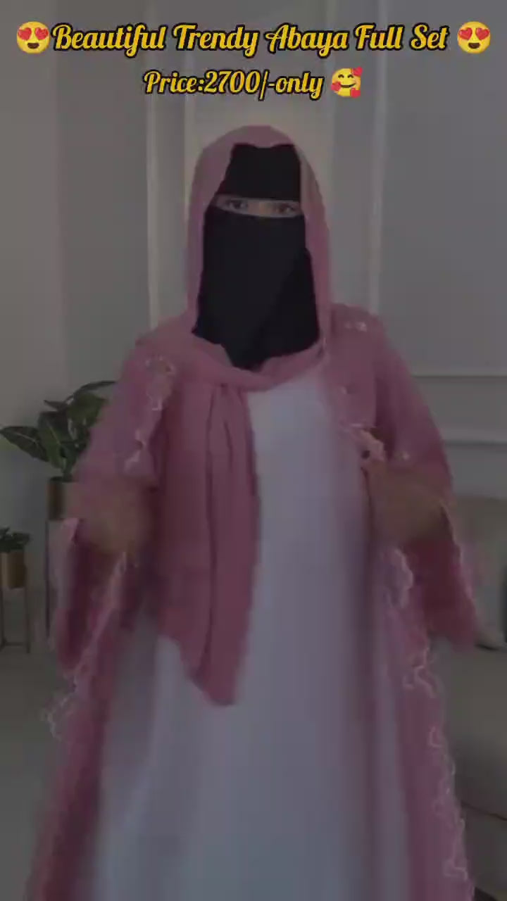 Beautiful &amp; Trendy Abaya Full Set for Modern Modesty